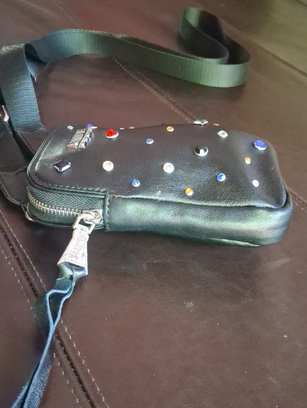 Aimee Krestenberg "Just Saying" Crossbody Stadium Bag In Black Starlight - Picture 6 of 16